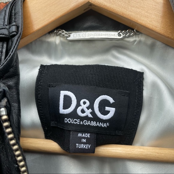 Dolce and Gabbana Lamb Leather Moto Jacket - Picture 5 of 16